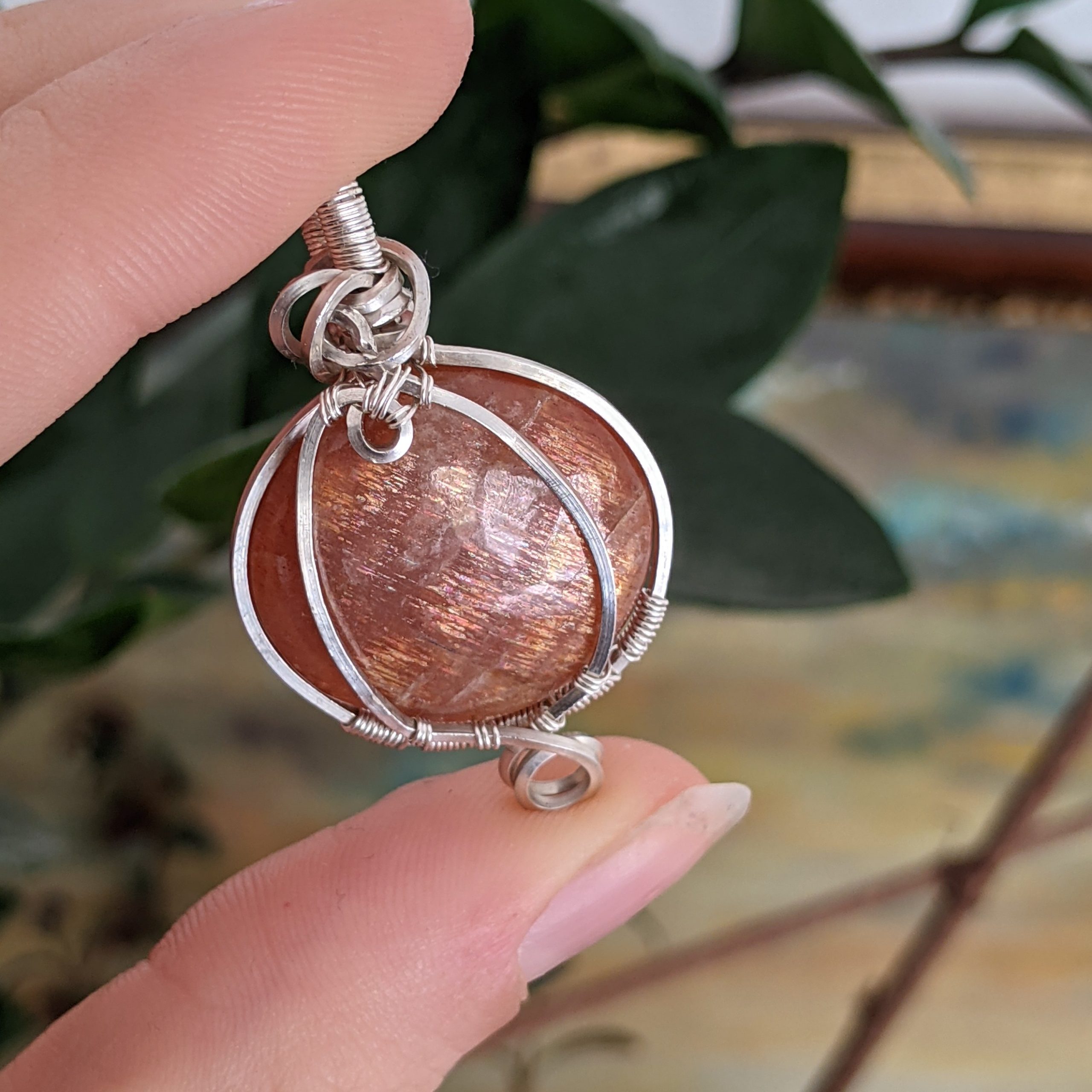 Sunstone Silver Pendant - Image 7