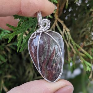 Lodolite Silver Pendant