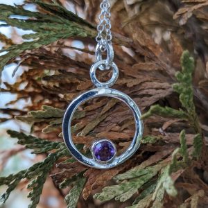 Pendentif Améthyste et Argent Massif